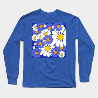 retro flower pattern Long Sleeve T-Shirt